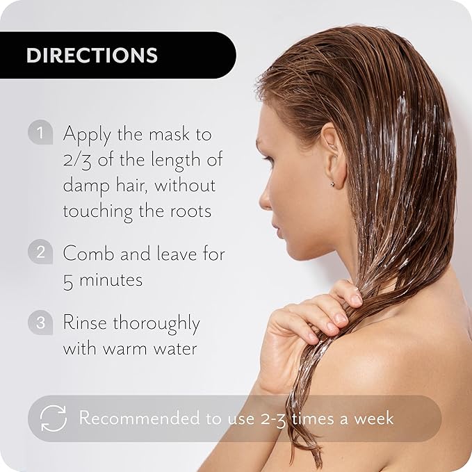 Everyday 2-in-1 Hair Mask Conditioner - Deep Hydration, Repair, Nutrition for All Hair Types - Enriched with Avocado & Coconut Oils 6.8 Fl oz-VivaGrace Women