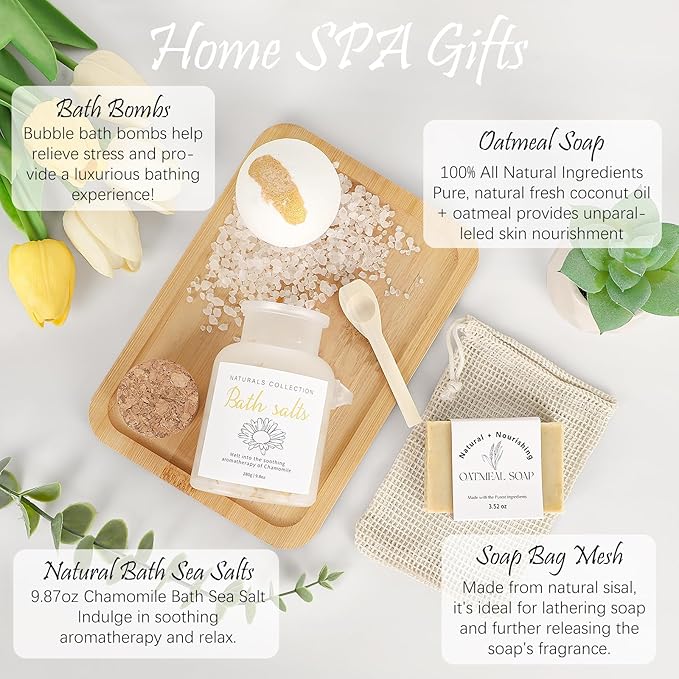 Thank You Gifts for Women, 8pcs Employee Appreciation Gifts Baskets for Women Thank You Farewell Gifts for Coworkers Teacher Boss Hostess Secretary Nurse Mom Pastor- Best Spa Gratitude Box w/Candle-VivaGrace Women