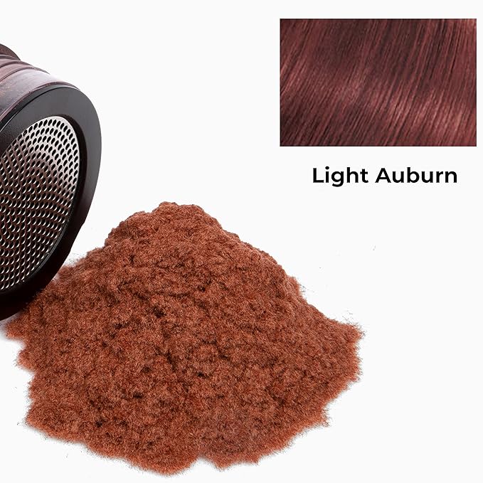 Caboki Sample Size - Get 10X Fuller Hair, Eliminate Bald Spot Instantly. All-Natural, Plant-Based Hair Fibers for Thinning Hair. Light Auburn (red/ginger hair)-VivaGrace Women