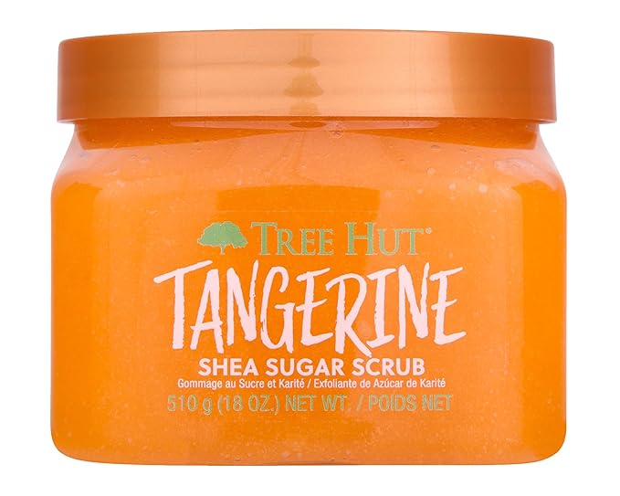 Tree Hut Tangerine Shea Sugar Scrub | Exfoliating Body Scrub Removes Dead, Dry Skin for a Soft & Hydrated Feel | Nourishing Essential Body Care | 18 fl oz.-VivaGrace Women