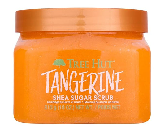 Tree Hut Tangerine Shea Sugar Scrub | Exfoliating Body Scrub Removes Dead, Dry Skin for a Soft & Hydrated Feel | Nourishing Essential Body Care | 18 fl oz.-VivaGrace Women