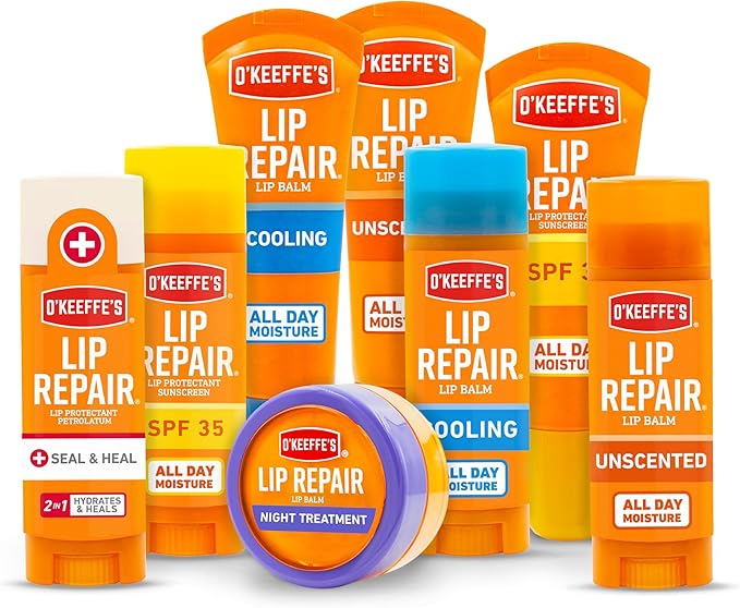 O'Keeffe's Unscented Lip Repair Lip Balm for Dry, Cracked Lips, Stick, (Pack of 1)-VivaGrace Women