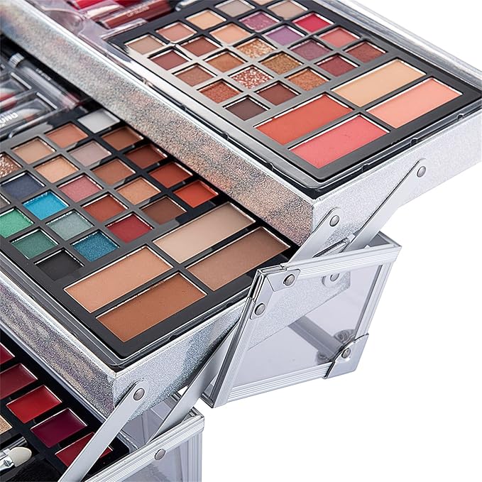 74 Colors Makeup Kit All-in-one Makeup Set, Cosmetic-Gift for Women -Include Makeup Brush Set, Eyeshadow Palette, Brow Powder, Eyebrow Pencil, Lip brush -(Multicolor 102)-VivaGrace Women