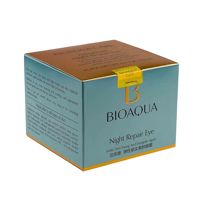 BIOAQUA Night Repair Delicate Skin Around Eyes Crystal Firming Tightening Cream Nourishing Moisturizing Brilliance-VivaGrace Women
