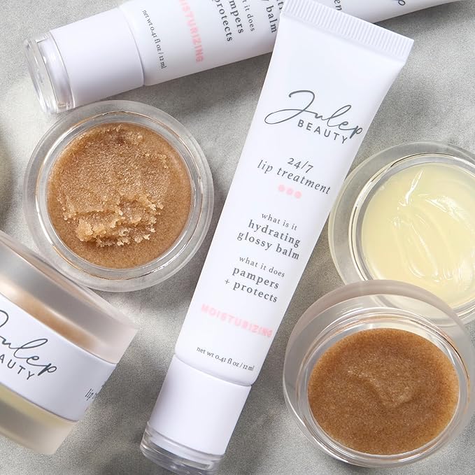 Julep 24/7 Lip Treatment Hydrating Glossy Balm Lip Mask Trio – Barely There, Gotta Glow, Pink and Polished – For Moisturized, Hydrated Lips – Vegan & Cruelty-Free-VivaGrace Women