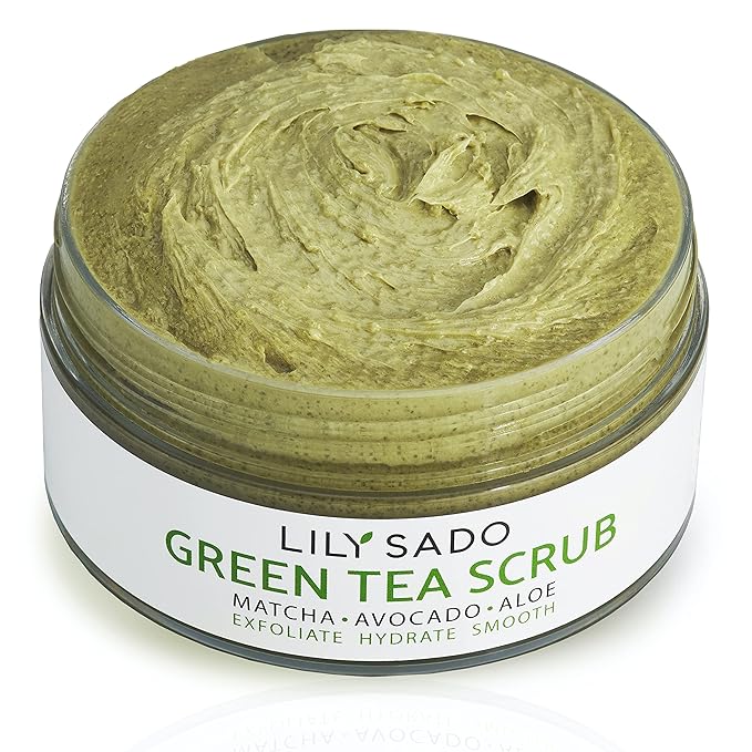 LILY SADO MATCHA MADE IN HEAVEN™ Sugar Facial Scrub - Best Daily Facial Exfoliating Cleanser for Women & Men - Vegan Face Wash Exfoliates Skin, Treats Acne, Reduces Pore Size - 4 oz-VivaGrace Women