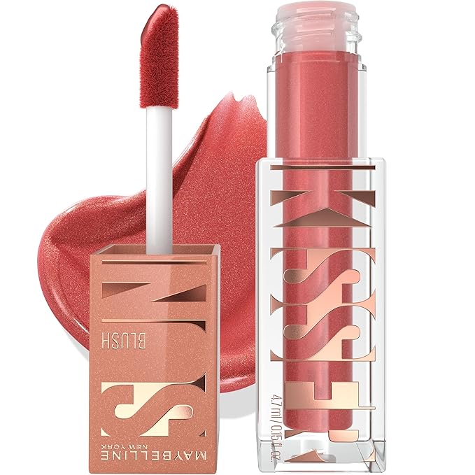 Maybelline Sunkisser Multi-Use Liquid Blush and Bronzer, Blendable, Longwear, Glowy Make Up, City Sizzle, 1 Count-VivaGrace Women