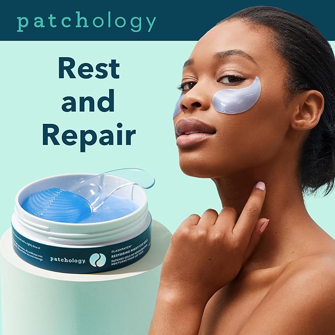 Patchology Restoring Night Under Eye Patches For Dark Circles and Puffy Eyes Care - Anti Aging Eye Masks with Retinol - Reduce Eye Bags, Puffiness & Wrinkles (15 Pairs)-VivaGrace Women