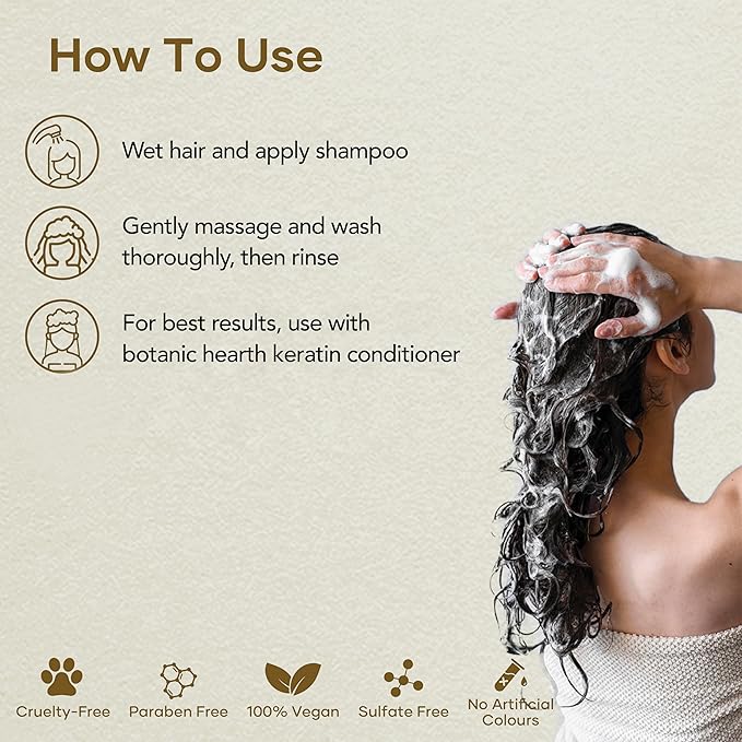 Botanic Hearth Keratin Shampoo | With Argan Oil, Collagen & Biotin | Best For Dry Damaged, Fizzy & Color Treated Hair | Hair Thickening & Sulfate Free | 16 Fl Oz (Pack Of 1)-VivaGrace Women