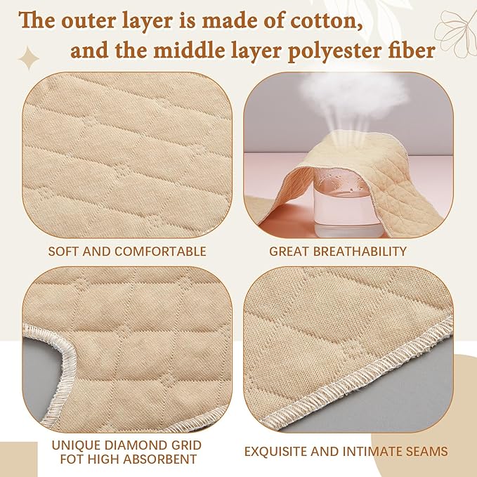 Cotton Tummy Liners and Bra Liners Set for Sweat Rash Skin Folds Plus Size Women Sweating Supplies-VivaGrace Women