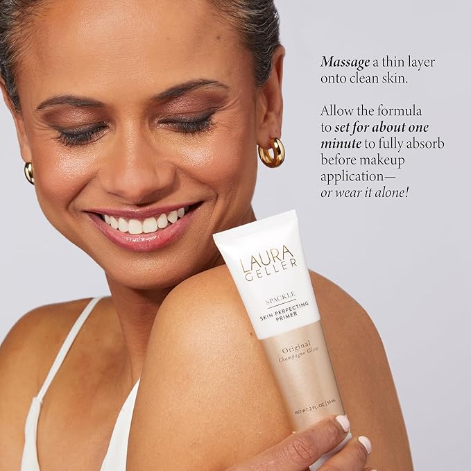 LAURA GELLER NEW YORK Spackle Duo: Spackle Super-Size Skin Perfecting Makeup Primer - Hydrate + Champagne Glow-VivaGrace Women