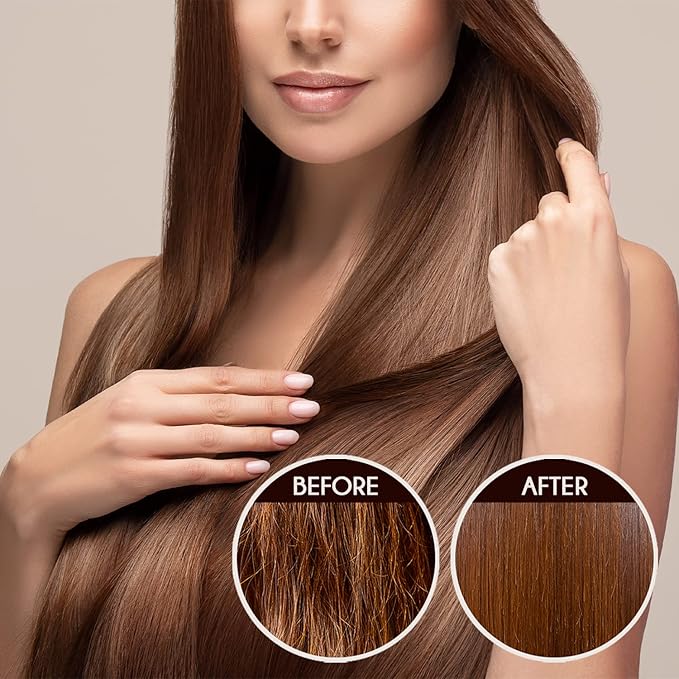Pure Phyto Keratin Serum, Nourishing and Reviving Damaged Hair and Scalp, Natural, Vegan Phyto Hair Products, Thicker and Healthier Hair in 90 Days, All Hair Types-VivaGrace Women