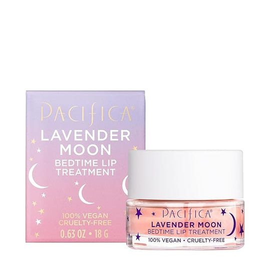 Pacifica Beauty, Lavender Moon Bedtime Lip Treatment, Lip Mask for Chapped, Cracked, Dry, Wrinkled Lips, 100% Vegan and Cruelty Free , Clear , 0.63 Ounce (Pack of 1)-VivaGrace Women