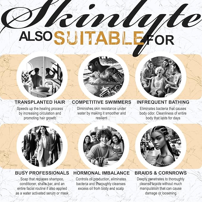 Natural Hair & Whole Body Bar Soap -Hair & Skin Treatment- Keratin & Collagen Peptides | Hair: Promotes Growth, Repair, Strength, Volume | Skin: Anti-Aging, Firm, Elasticity w/Organic Sulfur-VivaGrace Women