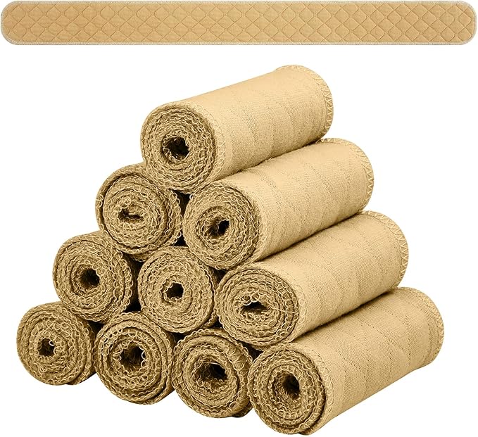 Toulite 10 Pcs Cotton Bra Liners 3 Layer Rectangle Under Bra Pads Sweat Liners for Women Sweating Supplies-VivaGrace Women