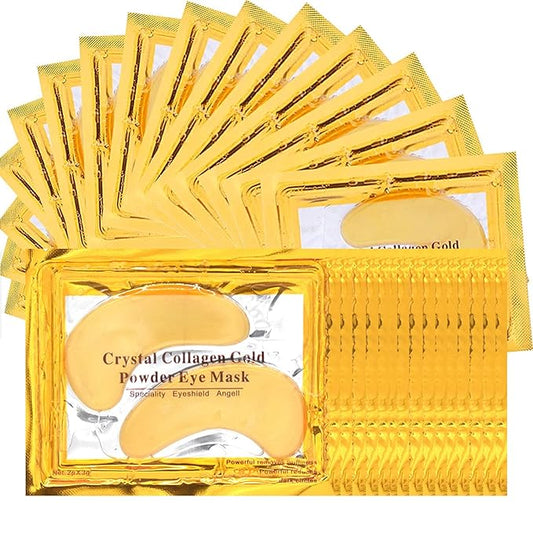 30 PCS Under Eye Collagen Patches,Crystal Pink Collagen Lip Masks，Gold Moisturizing Under Eye Mask，moisturizing skin, anti-chapping and anti-aging.…-VivaGrace Women