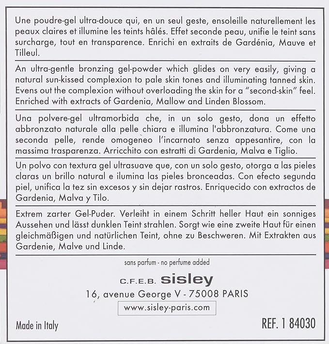 Sisley Women's Phyto-Touche Illusion D'ete Sun Glow Bronzing Gel Powder, 0.38 Ounce-VivaGrace Women