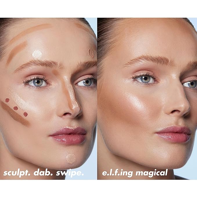 e.l.f. Halo Glow Highlight Beauty Wand, Liquid Highlighter Wand For Luminous, Glowing Skin, Buildable Formula, Vegan & Cruelty-free, Rose Quartz