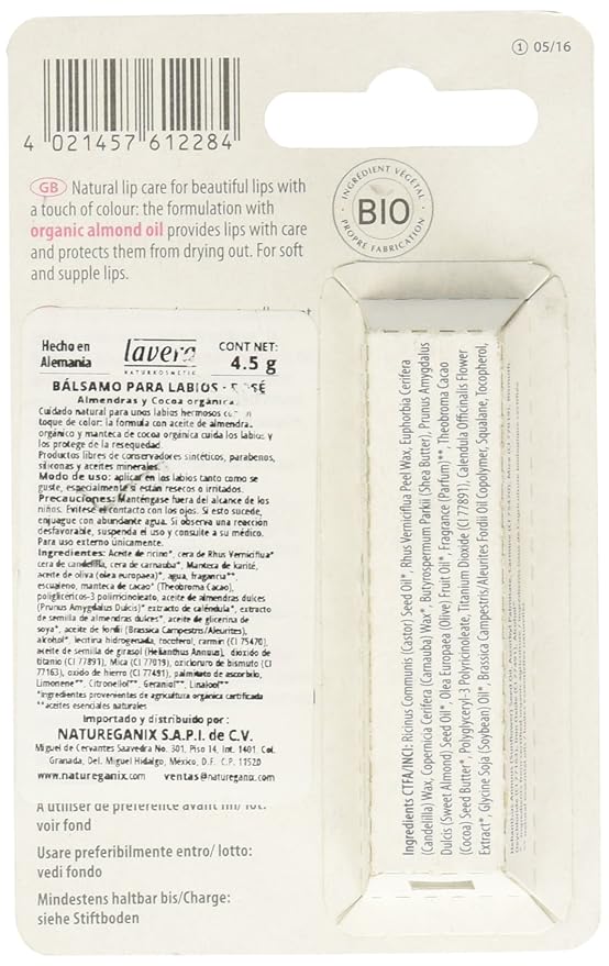 Lavera Lip Balm, Beauty and Care Rose, 0.15 Ounce-VivaGrace Women