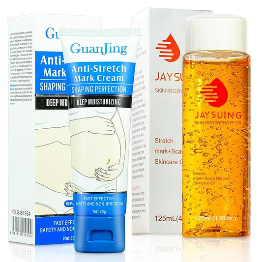 Stretch Mark Cream Stretch Mark Oil for Pregnancy, Stretch Mark Removal Belly Butter for Pregnant Women To Prevent And Repair Maternity Stretch Marks Scar Cream 2.82 Oz Skincare Body Oil 4.2 Fl.oz-VivaGrace Women