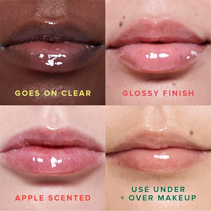 Farmacy Plump + Shine Lip Smoothie Duo - Peptide Lip Balm - Lip Moisturizer & Plumper with Vitamin C - Apple & Mango with High Gloss Finish-VivaGrace Women