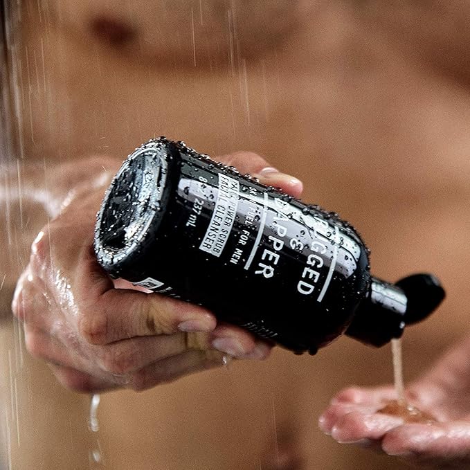 Premium Daily Power Scrub | 8 oz | Exfoliating Mens Face Wash | Deep Cleans + Prevents Breakouts | Face Wash Men's | Natural Ingredients | Made in USA-VivaGrace Women