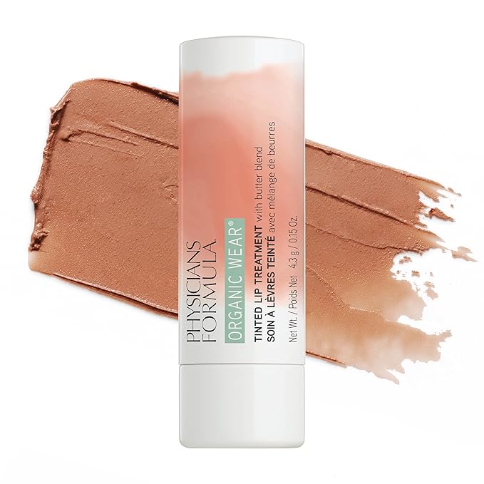 Physicians Formula Organic Wear All Natural Tinted Lip Treatment Gingersnap | Dermatologist Tested, Clinicially Tested-VivaGrace Women