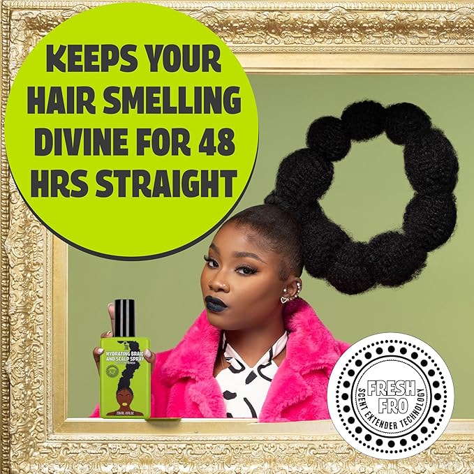 Pardon My Fro Braid & Scalp Hydrating Spray – Moisturizing Scalp Health Treatment for Dry, Itchy Scalp, Hair Hydration, Non-Oily Leave-In Spray for Women, Hyaluronic Acid Infused Hair Care Solution.-VivaGrace Women