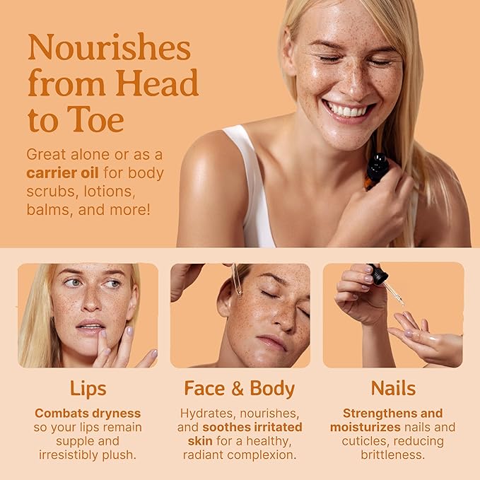 Bella Terra Oils - Organic Evening Primrose Oil 8 oz - Harvested for Excellence, Packed with Nutrients & Omega-6, Perfect Elixir for Enhancing Natural Beauty-VivaGrace Women