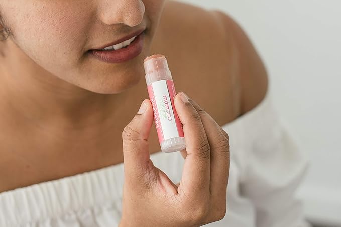 Mambino Organics Kissable Lip Balm, Moisturizing Glossy Vegan Lips, Juicy Red Grapefruit, 7 g-VivaGrace Women
