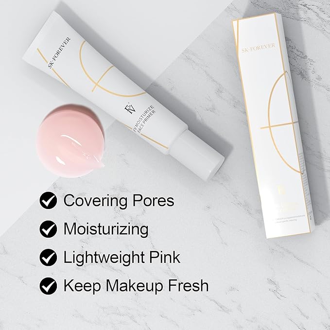 FV Hydrating Makeup Primer, Easy-to-Apply, Brightening, Ideal for Dry and Normal Skin Daily Use, Enhances Skin Glow (Hydrating)-VivaGrace Women
