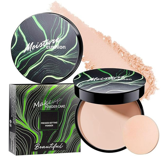 Face Setting Powder Makeup - Long-Lasting & Waterproof Pressed Powder, Blurs Fine Lines & Imperfections Powder Makeup, Smooth & Flawless, Poreless Matte Weightless for All Skin Types, Cruelty-free-VivaGrace Women