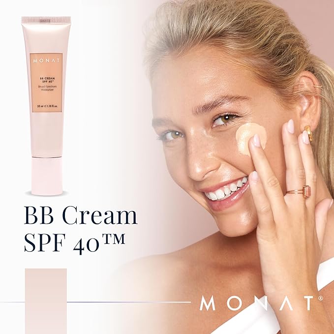 Monat BB Cream SPF 40 - Nude Broad-Spectrum Moisturizer, Lightweight Tinted Coverage, Fragrance-Free, 35ml/1.18 fl. oz.-VivaGrace Women