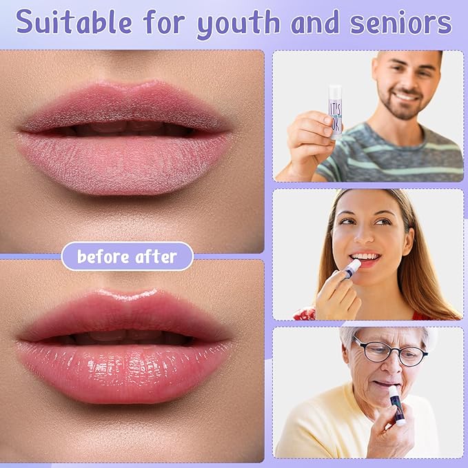 Fumete 50 Pcs Suicide Prevention Awareness Lip Balm Bulks Purple Teal Ribbon Lip Balm Mental Health Care Gift for Suicide Prevention Awareness Inspirational Favor Charity Campaign Supplies-VivaGrace Women