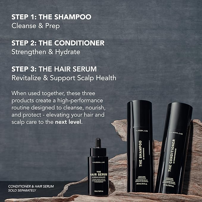 Caldera + Lab The Shampoo | Men’s Shampoo for Healthy Hair, Sulfate-Free Daily Cleanser, Dermatologically Tested - All Hair Types-VivaGrace Women