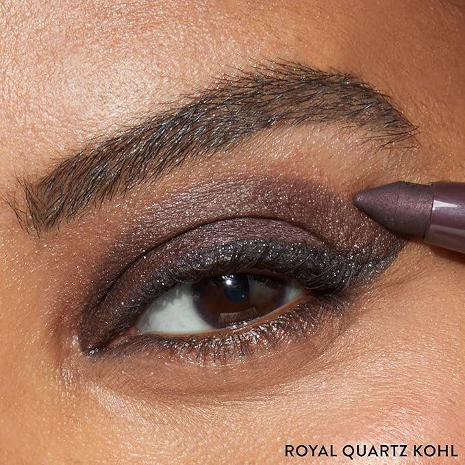 LAURA GELLER NEW YORK Kajal Longwear Kohl Eyeliner Pencil - Royal Quartz - Caffeine and Vitamin E - Smooth & Blendable Liner - Built-In Sharpener-VivaGrace Women