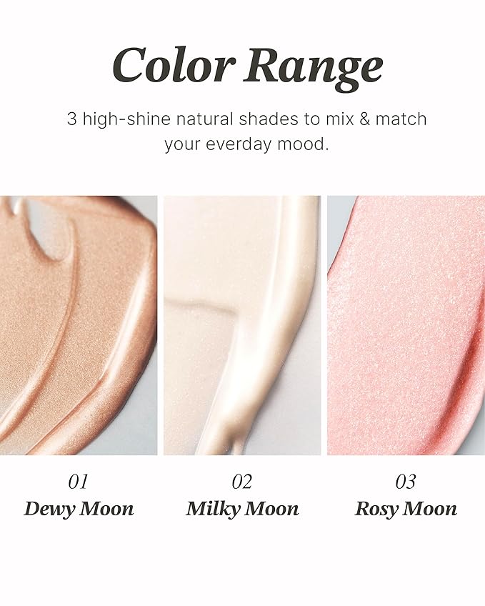 Glint Stick Highlighter (Dewy Moon, 0.24oz) - Multi-Use Illuminator Stick by LG Beauty. Creamy & Blendable Color.-VivaGrace Women