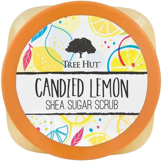 Tree Hut Shea Sugar Scrub Candied Lemon, 18oz, Ultra Hydrating and Exfoliating Scrub for Nourishing Essential Body Care-VivaGrace Women