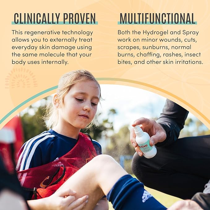 Active Skin Repair - First Aid Natural & Non-Toxic Healing Ointment & Antiseptic Spray for Minor Cuts, Wounds, Scrapes, Rashes, Sunburns, and Other Skin Irritations (Bundle, Combo, 3 oz Each)-VivaGrace Women