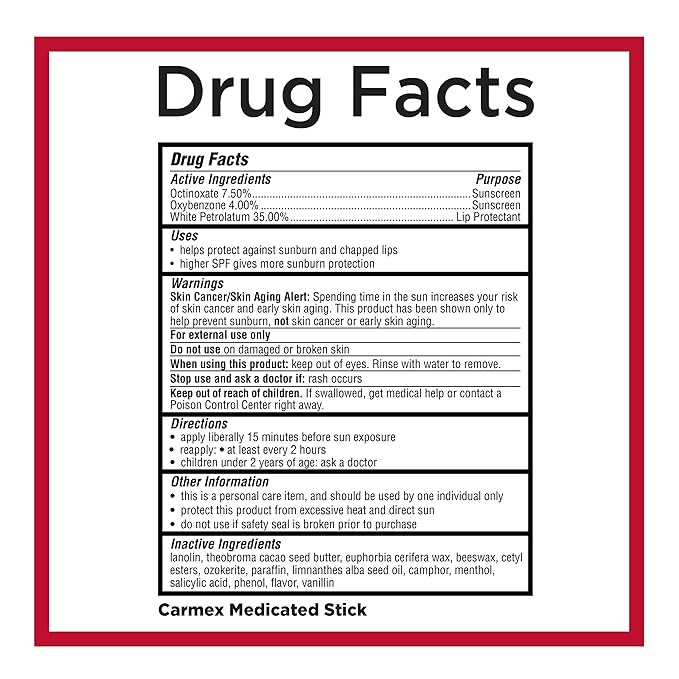 Carmex Medicated Lip Balm Sticks, Lip Moisturizer for Dry, Chapped Lips, 0.15oz, 3 Count (2 Packs) plus 1 Count Carmex Lip Balm Tube, 0.35oz-VivaGrace Women