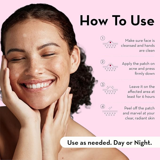 LE GUSHE Pimple Patches for Face (66 Dots) - Hydrocolloid Acne Patches for Face - Invisible Zit Stickers - Flatten Spots in 6-8 Hrs
