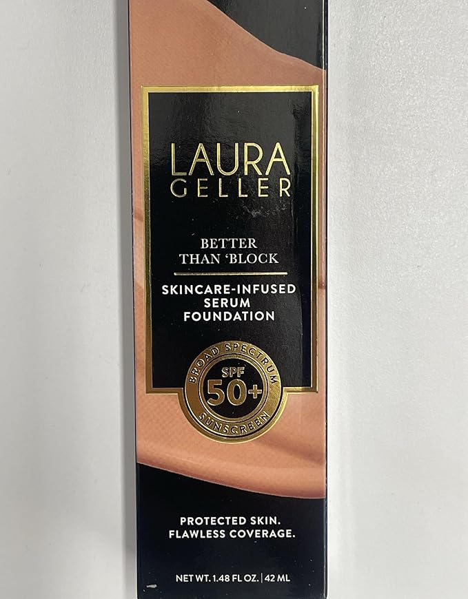 LAURA GELLER NEW YORK Better Than ‘Block Skincare-Infused Serum Foundation with Broad Spectrum SPF 50+, Light-VivaGrace Women