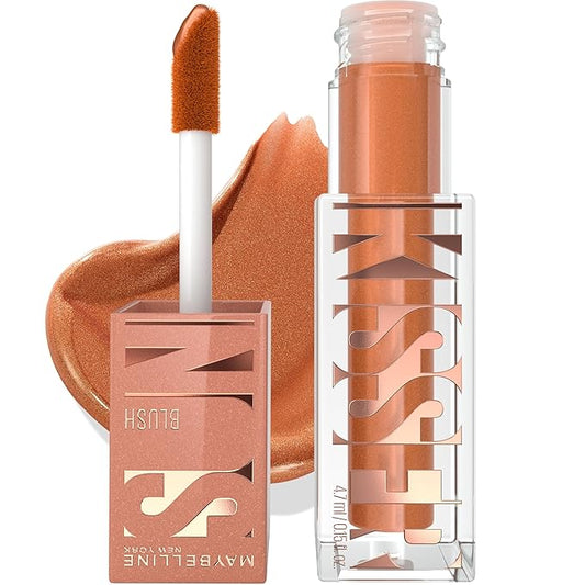 Maybelline Sunkisser Multi-Use Liquid Blush and Bronzer, Blendable, Longwear, Glowy Make Up, Summer In The City, 1 Count-VivaGrace Women