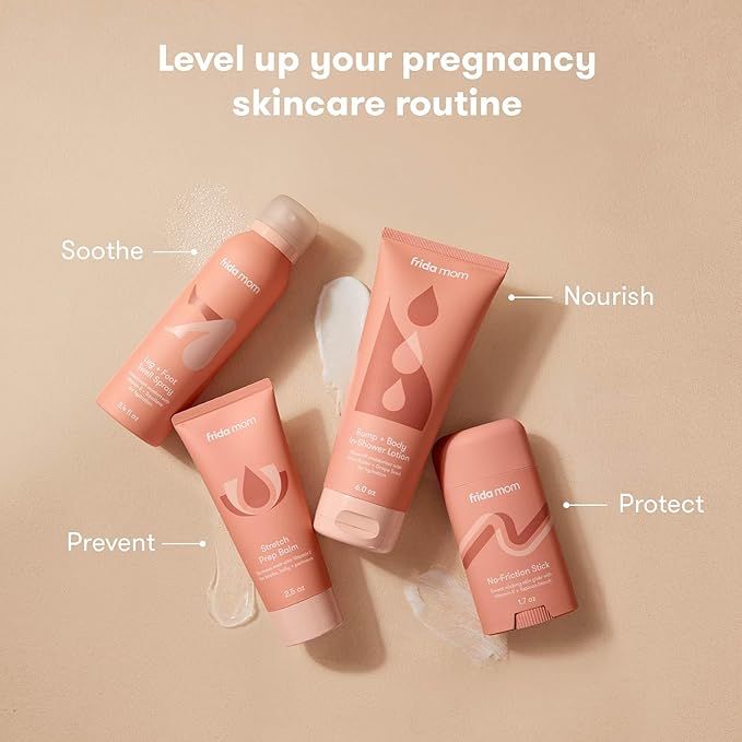 Frida Mom Prgenancy Belly Cream, In Shower Body Lotion for Fully Body and Bump, Moisturizing Lotion for Pregnant Dry and Stretched Skin, 6oz-VivaGrace Women