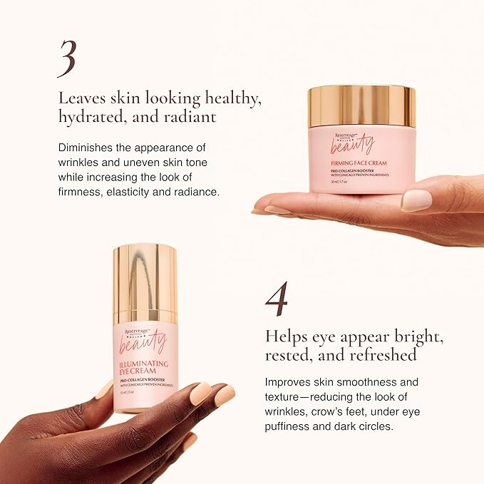 Reserveage Collagen Boosting Skincare Bundle - Includes Age-Defying Face Cream, Eye Cream, Hand & Foot Cream & Neck Cream for Women-VivaGrace Women