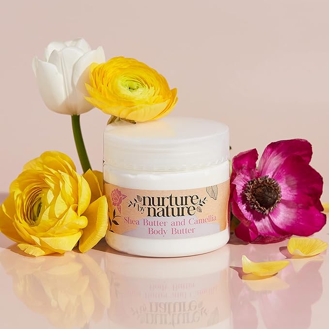 Nurture by Nature's MOMENT FOR MAMA Gift Set, Lavender Pillow Mist, Spa Gift Baskets for Women, 6 Pcs Per Bath Set, Mom Spa Gift Set, Relaxation Kit, Body butter, Shower Oil, Essential Oil Roll on-VivaGrace Women