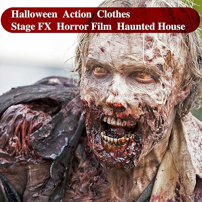 MEICOLY Light Flesh Liquid Latex with Sponge for Yarn Wood Makeup,Halloween Costume SFX Special Effects Makeup for Scar Burn Monster Zombie Cut Wound Skin Wrinkle,Latex Glue for Face and Body-VivaGrace Women