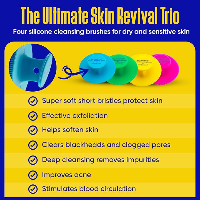 Original Nose Balm, Advanced Snail 96 Mucin Power Essence (3.38 fl oz) Bundle with 4 x Silicone Facial Cleansing Brushes & Matching Gift Box-VivaGrace Women