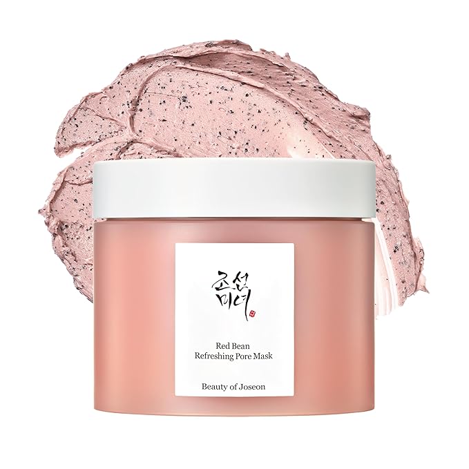 Beauty of Joseon Red Bean Pore Refreshing Mask Mud Cream Hydrating Wash Off Pack, Pore Cleansing Exfoliator, Korean Skin Care for Men and Women 140ml, 4.73 fl.oz-VivaGrace Women