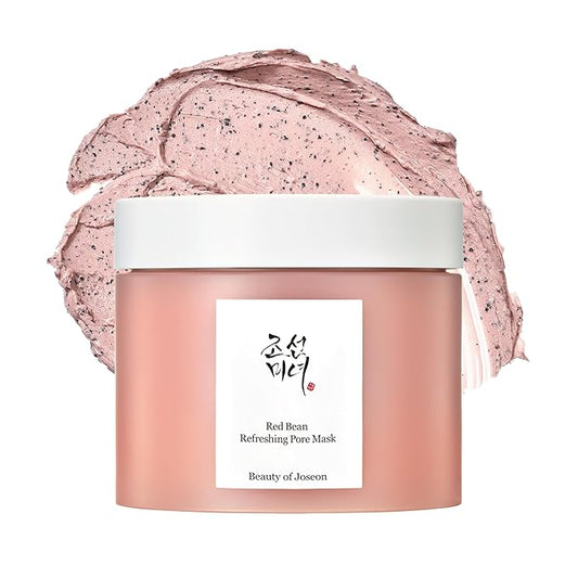 Beauty of Joseon Red Bean Pore Refreshing Mask Mud Cream Hydrating Wash Off Pack, Pore Cleansing Exfoliator, Korean Skin Care for Men and Women 140ml, 4.73 fl.oz-VivaGrace Women